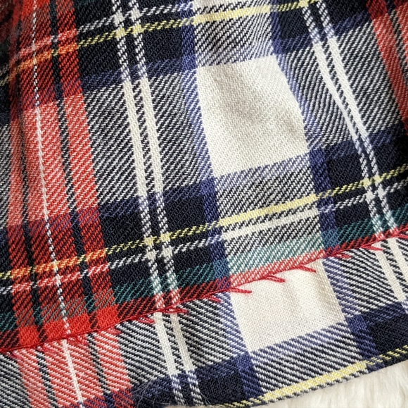 MINIWAVES Vintage USA Tartan Plaid Mini Skirt with Buckle Youth Girls' 6 - Picture 5 of 7